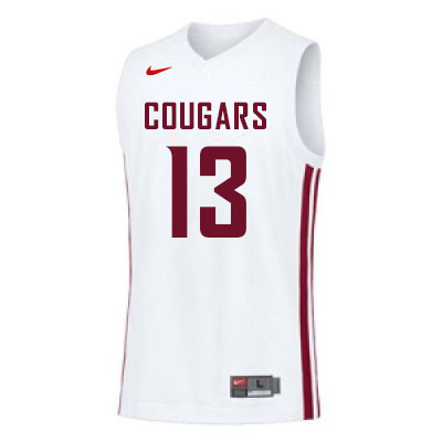 Washington State Cougars #13 Carlos Rosario College Basketball Jerseys Sale-White